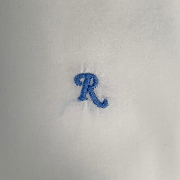 RAF SIMONS Size 42 Light Blue Aqua Cotton Button Down Long Sleeve Shirt - Picture 2 of 6